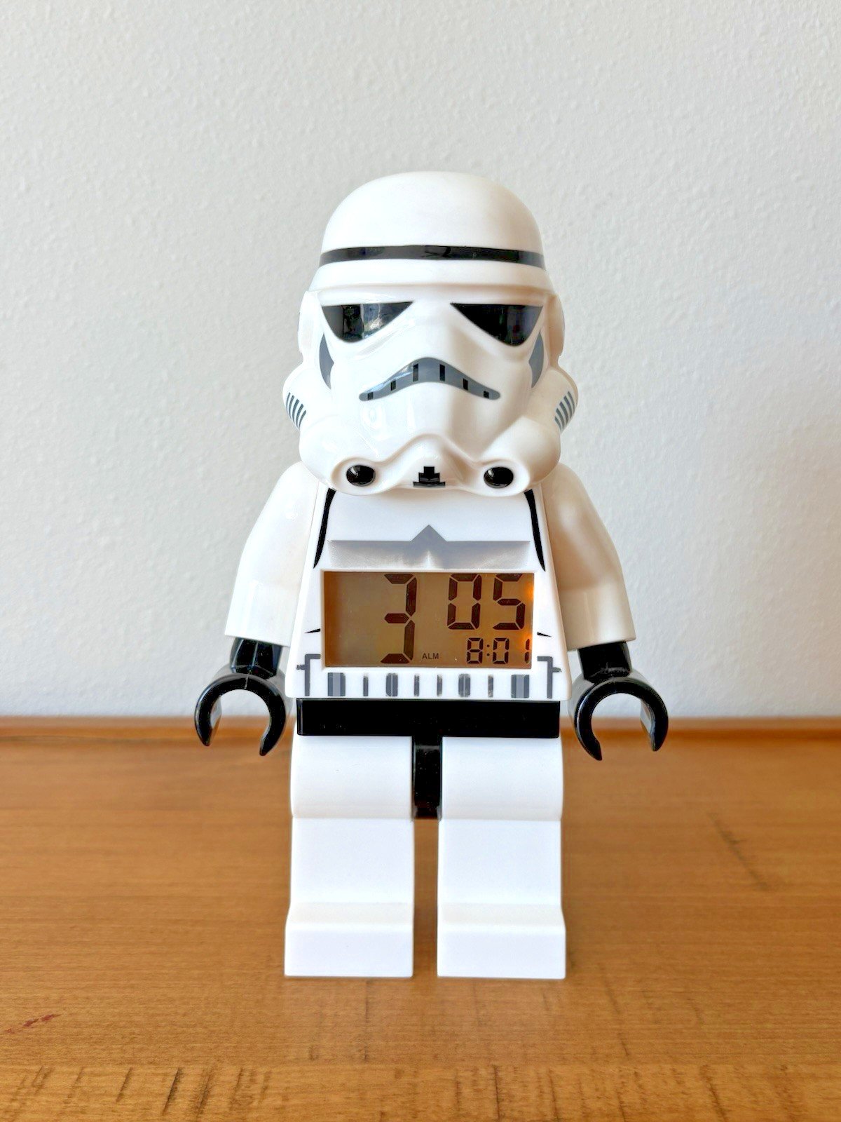 LEGO Star Wars Storm Trooper Digital Alarm Clock Figure - 9" Tall