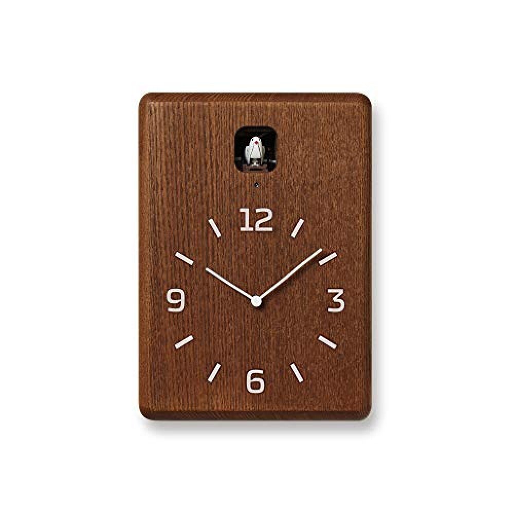 Lemnos CUCU Cuckoo Clock Desk Wall Wood Brown LC10-16 BW with Light Sensor [New]