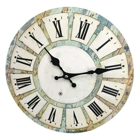 LEORX Elegant Wall Clock Vintage French Country Style Assorted Color 1Pack