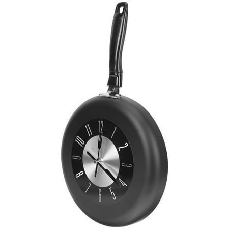 LEORX Rustic Wall Clock Frying Pan Wall Clock Family 1Pack