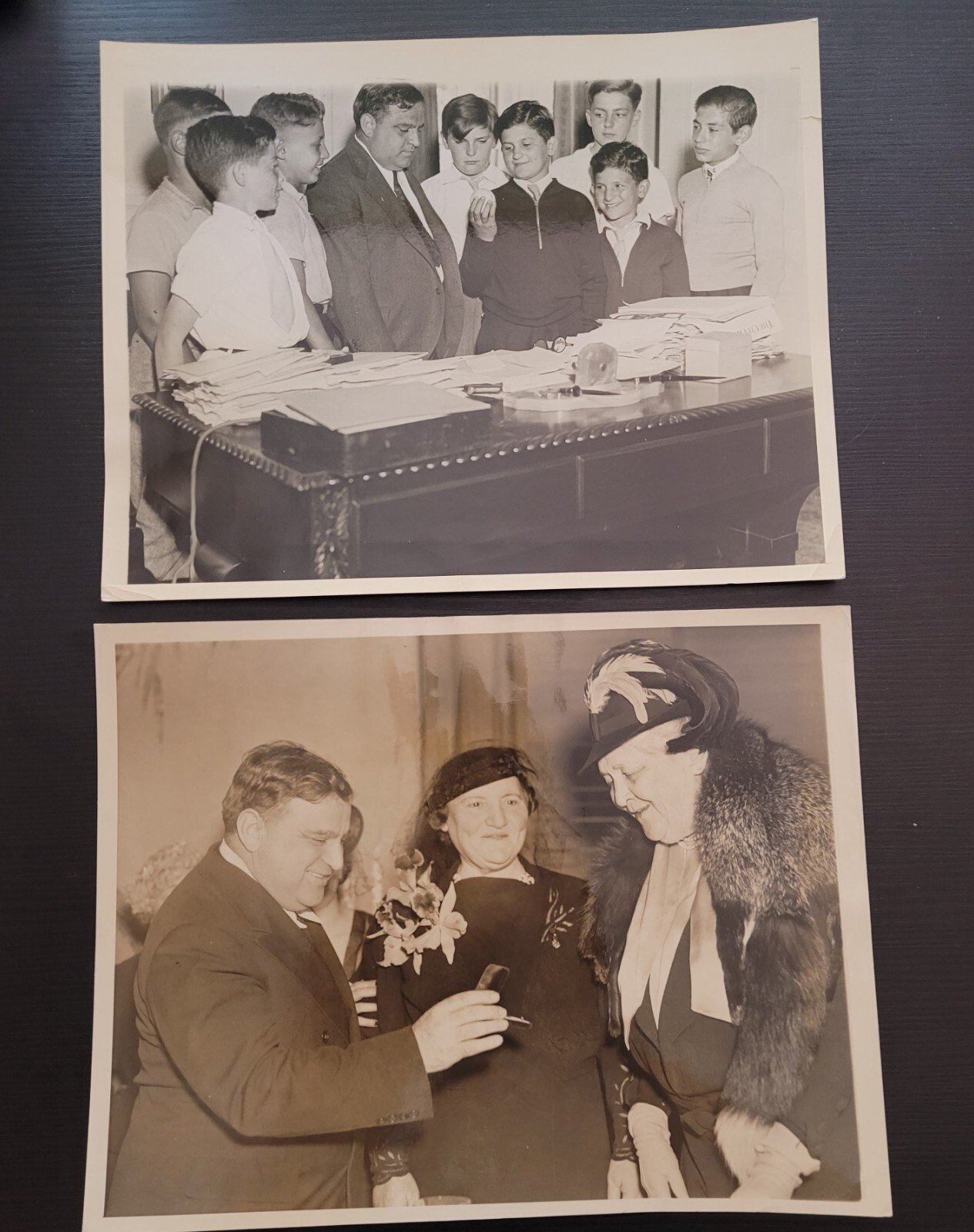 MAYOR LAGUARDIA MANHATTAN NYC VINTAGE ORIGINAL PHOTOs 1937 & 1934 america