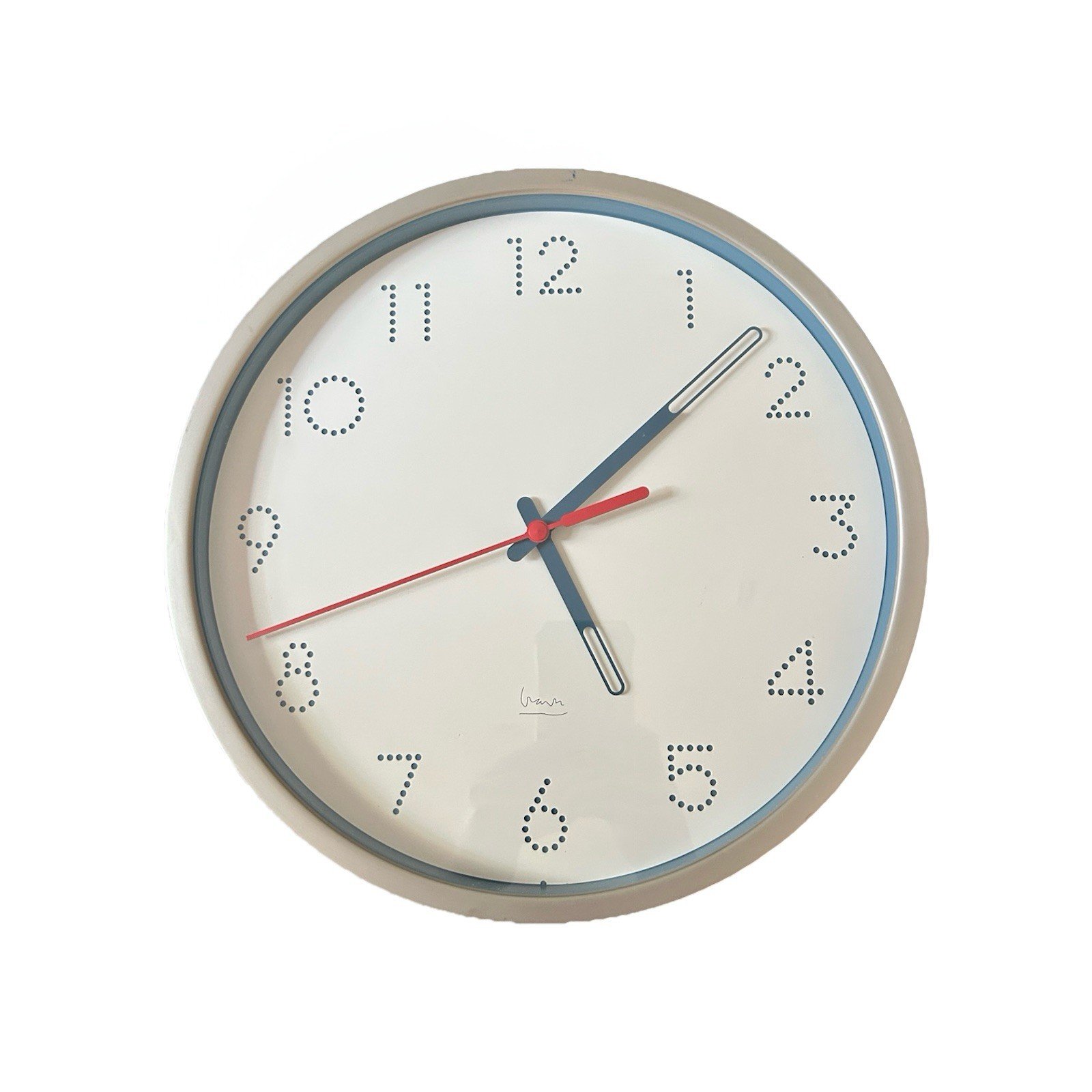 Michael Graves 1990s Wall Clock - Tested, Works 12”