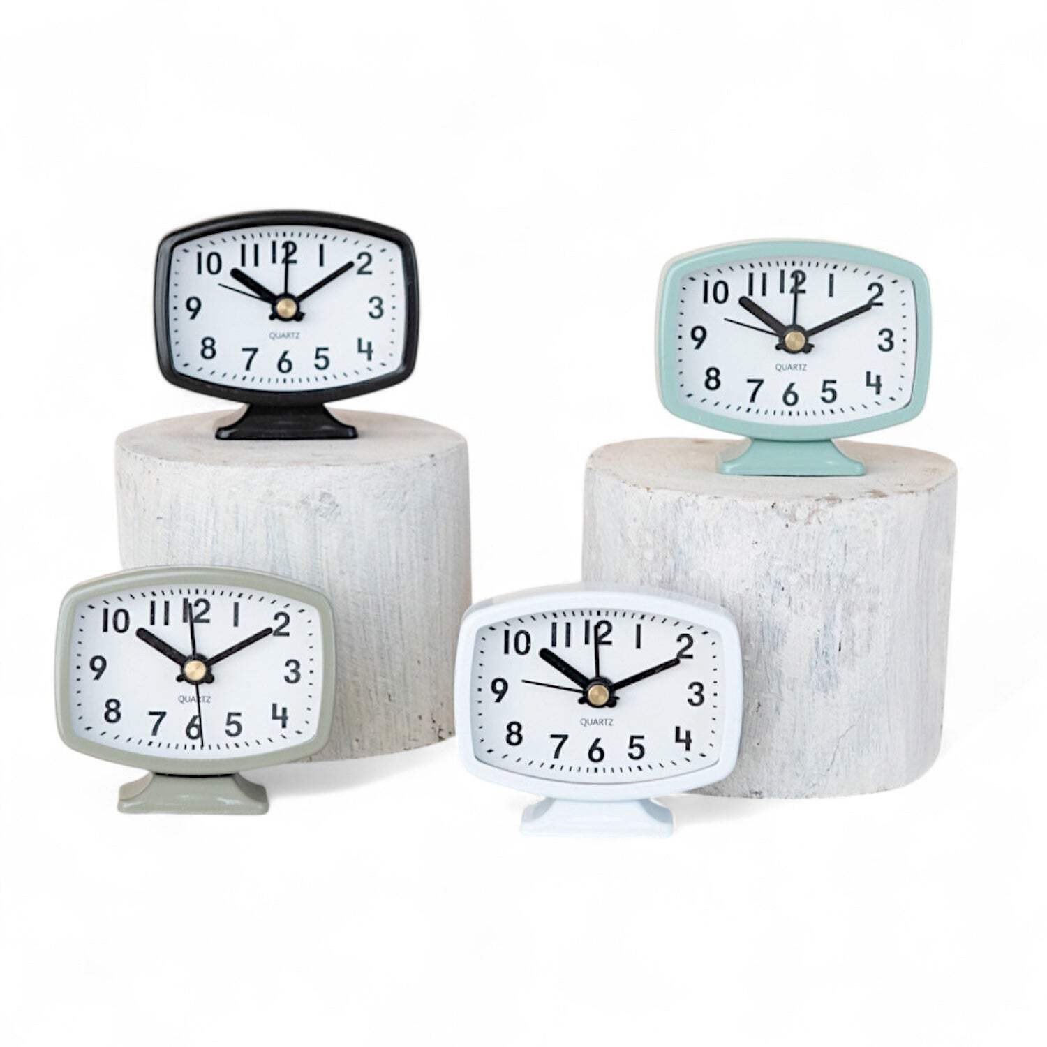Mini Metal Footed Alarm Clock | 4 Colors