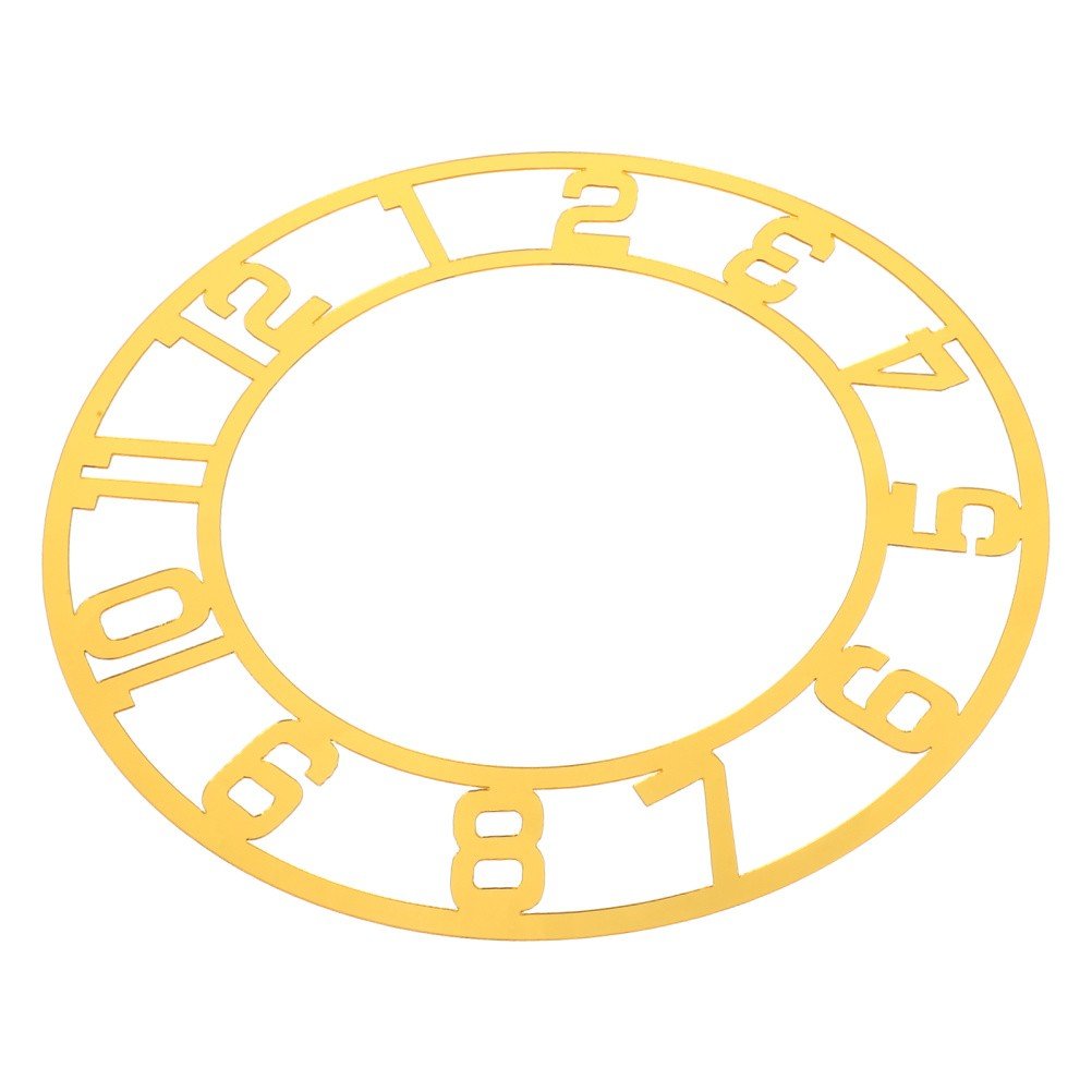 Mirror Wall Clock: Self-Adhesive Roman Numerals Acrylic Wall Sticker For Living