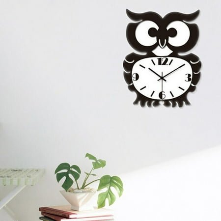 MLINS Acrylic Wall Clock with Quiet Sweep Second Hand Decoration for Living Room Kids Bedroom .5 Inch