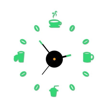 Moocorvic Frameless DIY Wall Clock,Large Modern 3D Mirror Modern Silent Wall Clock Decor Sticker DIY Clock kit for Home Living Room Bedroom Office Wall Decorations,
