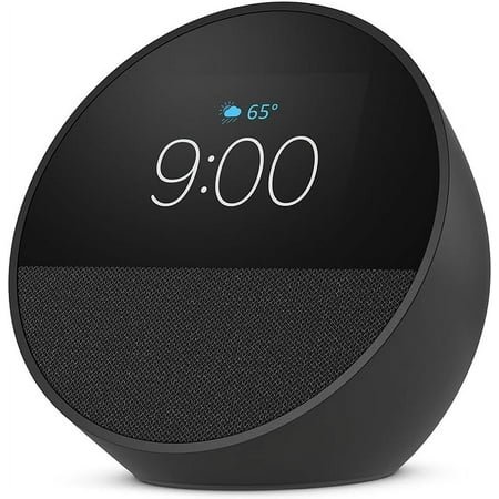 MYNewest Model Smart Alarm Clock – Compact Digital Clock with Voice Control, Perfect for Nightstands, Offices & Kitchens, Modern Smart Home Device, Black