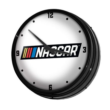 NASCAR 18.5 Retro Lighted Wall Clock