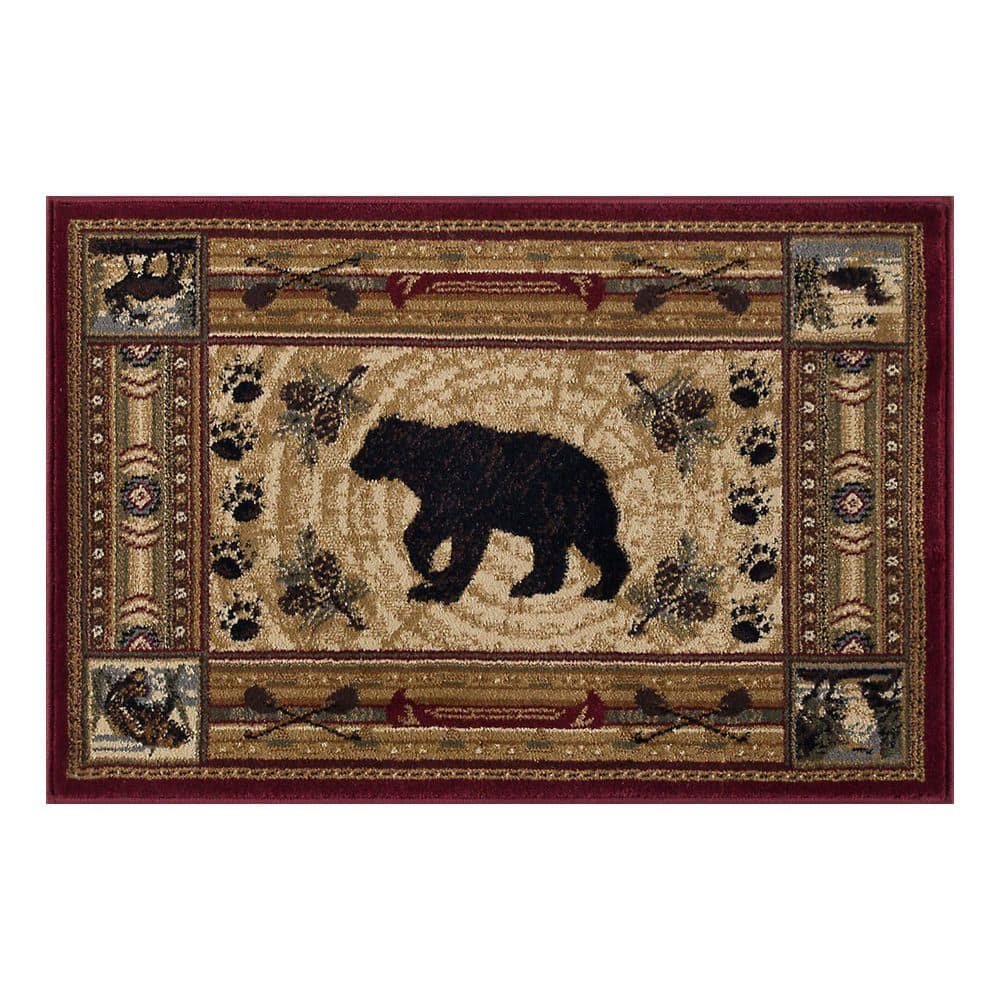 Nature Lodge Brown 2 ft. x 3 ft. Indoor Area Rug