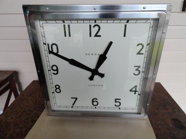NEWGATE Quad Wall Clock 16 inch Square Clock - Industrial