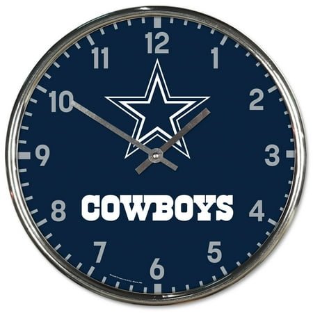 NFL Dallas Cowboys Prime Chrome Clock