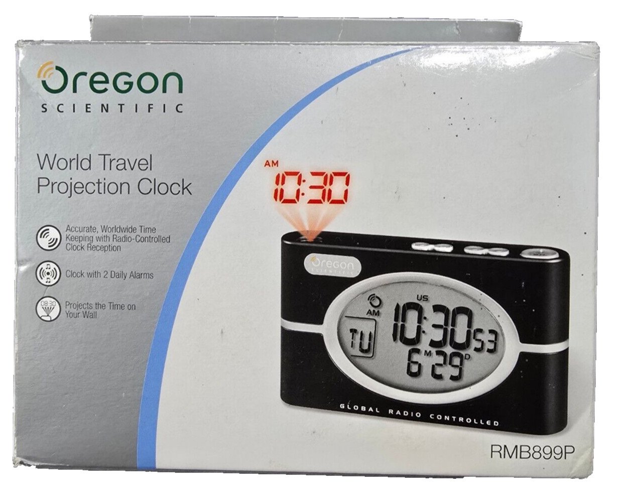 Oregon Scientific World Travel Projection Clock RMB899P New Old Stock