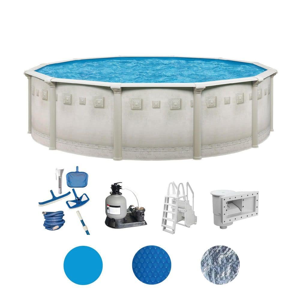 Palisades 30 ft. Round 52 in. Deep Above Ground Hard Sided Deluxe...