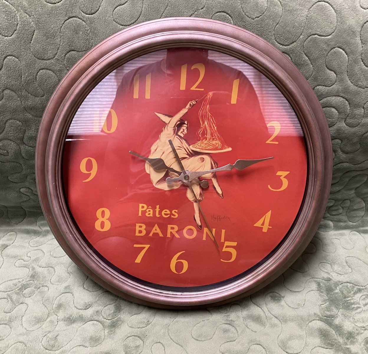Pates Baroni Leonetto Cappiello Italian Pasta Advertising Print Wall Clock Works