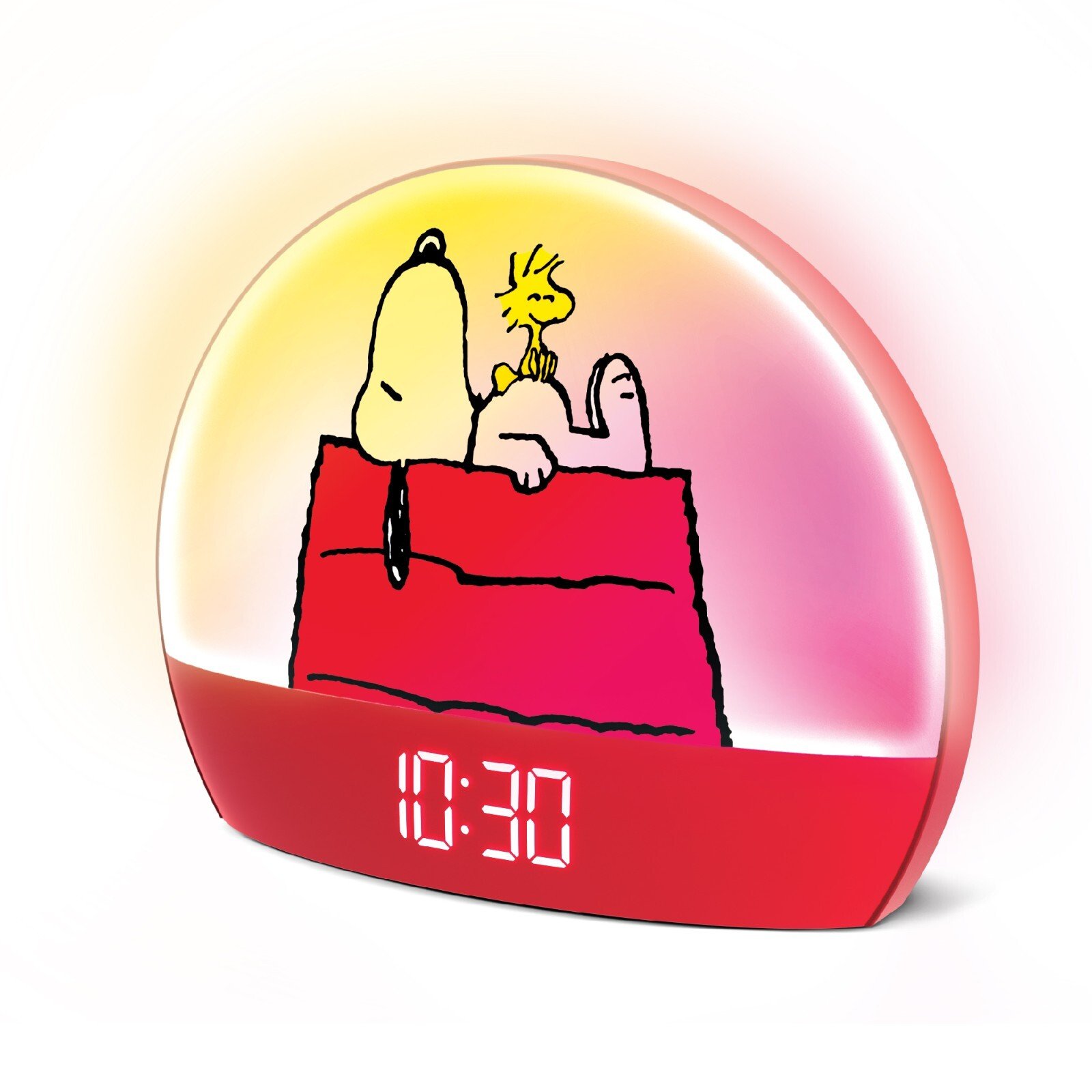 Peanuts Snoopy Red Sunrise Alarm Clock