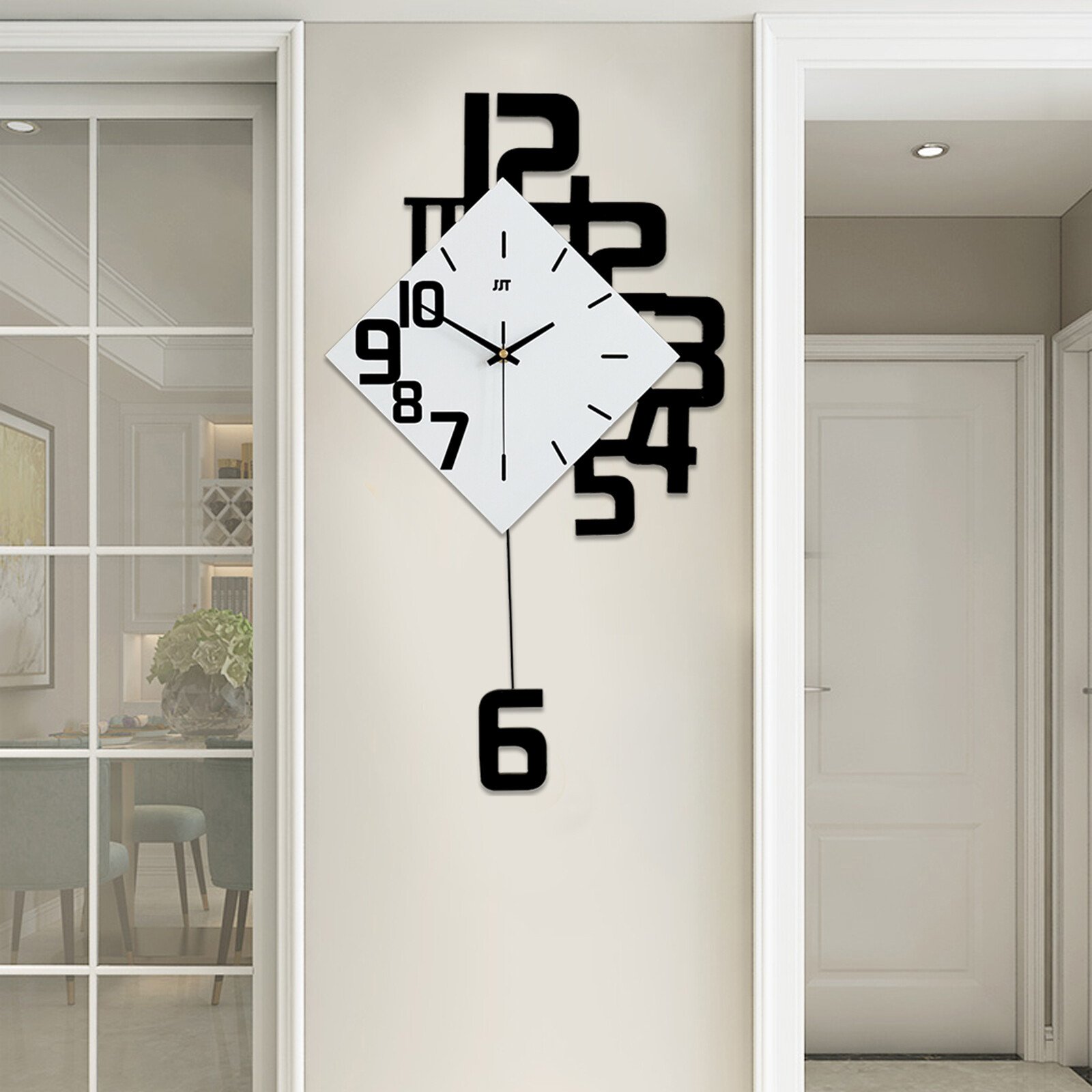 Pendulum Clocks Nordic Style Modern Swing Wall Clock Living Room Fashion Decor