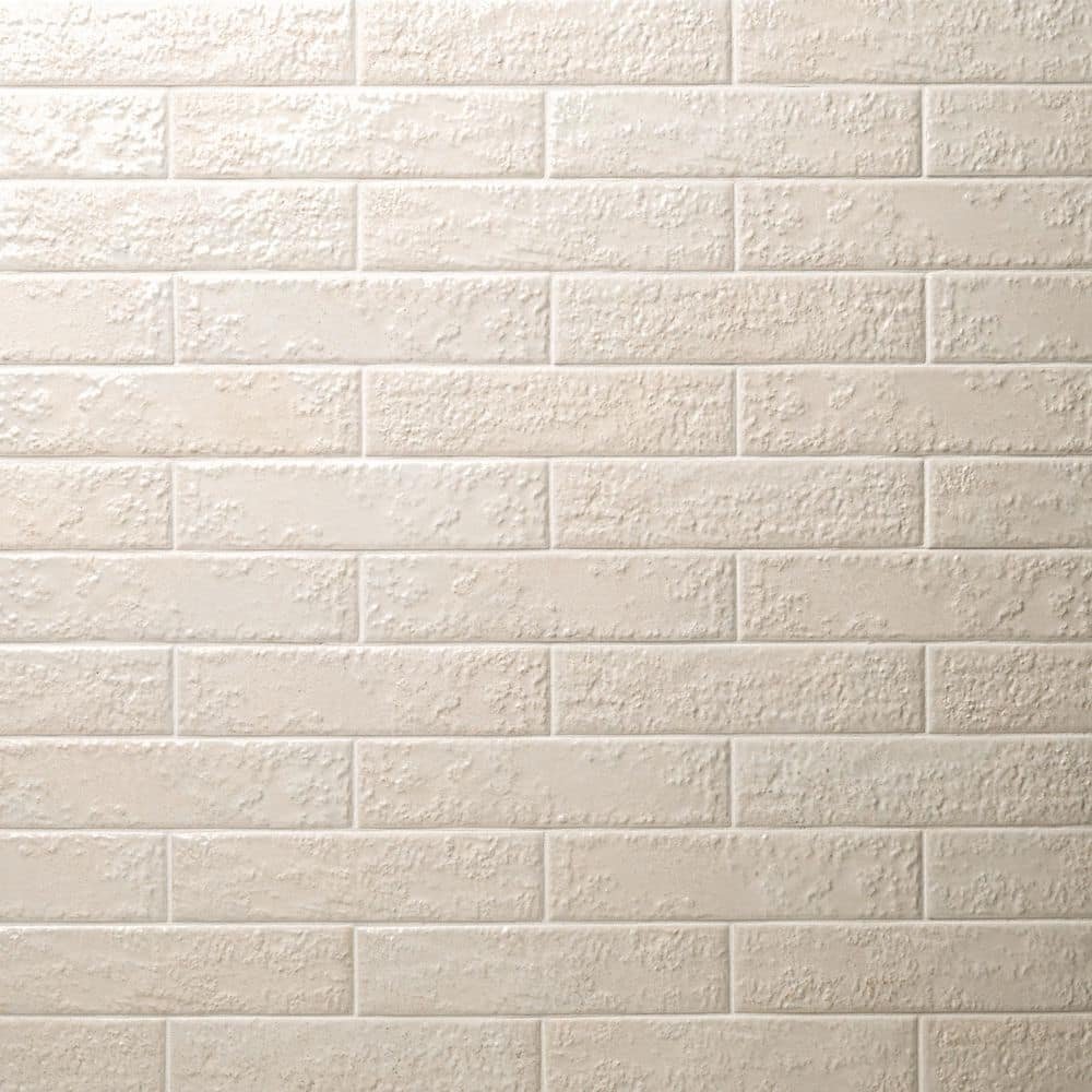 Piastrella Snow 2.5 in. x 10 in. Satin Porcelain Subway Wall Tile...