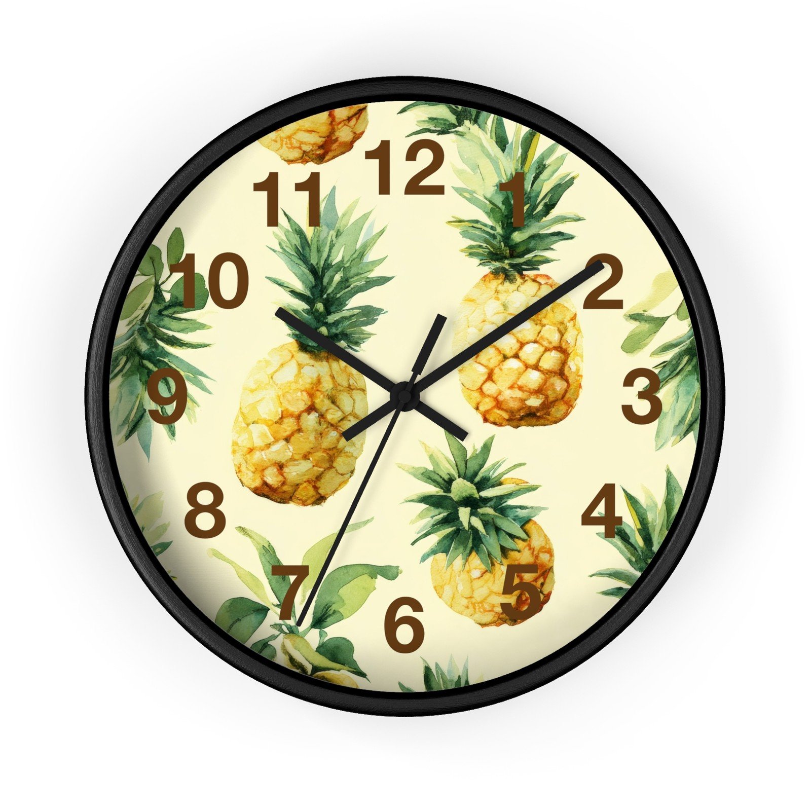 Pineapple Wall Clock, Tropical Home Decor, Kitchen Clock, Fruit-themed [...]