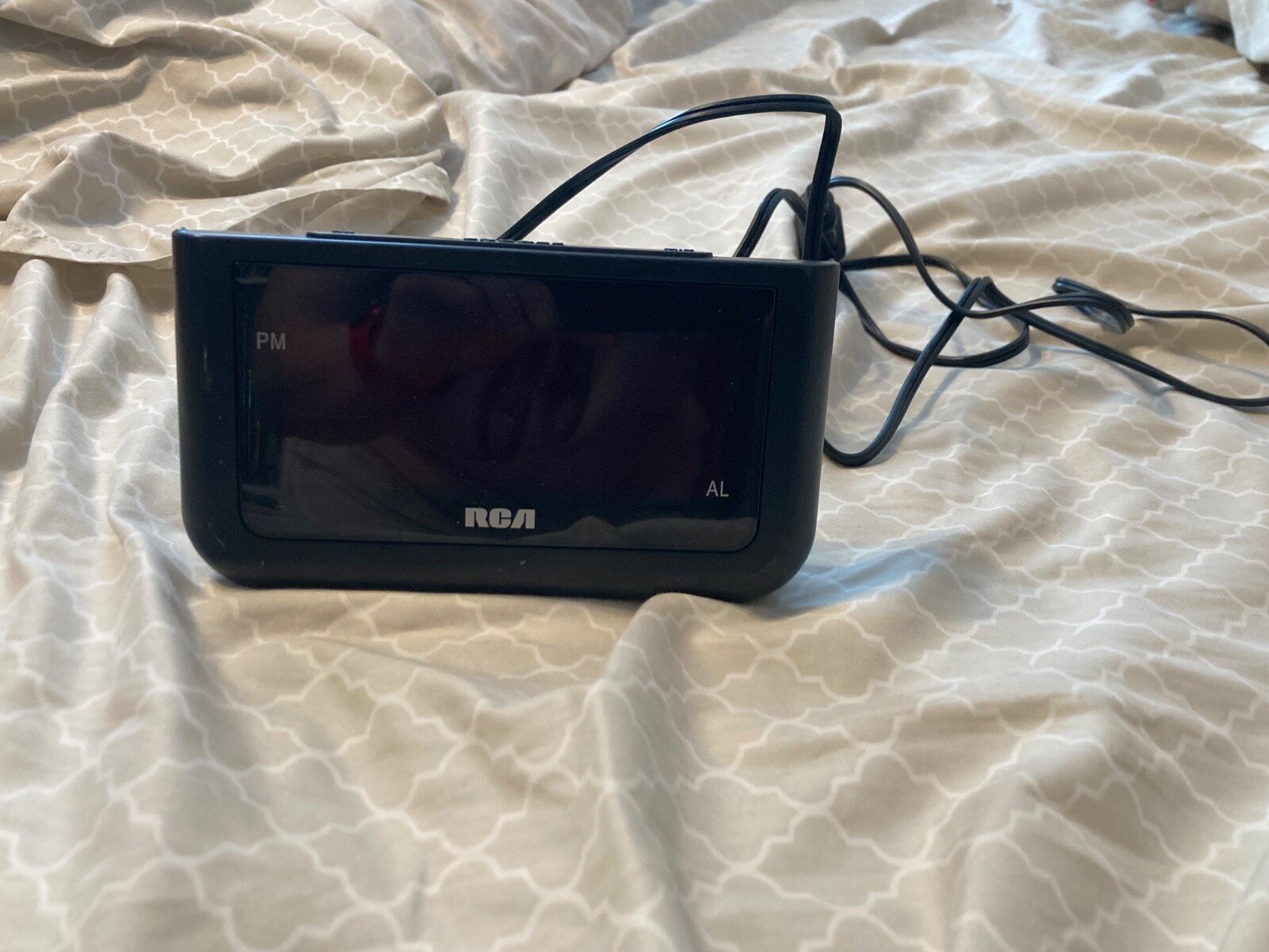 RCA Black Digital Alarm Clock