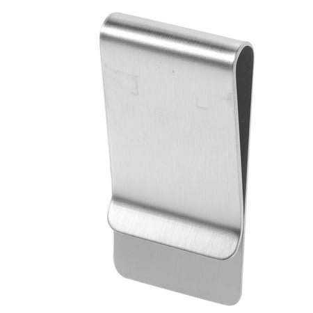 ROSENICE Durable Stainless Steel Money Clips for Men and Women with Chrome Finish Comfortable Front Pocket Fit Silver 2.5x1.0 Inches