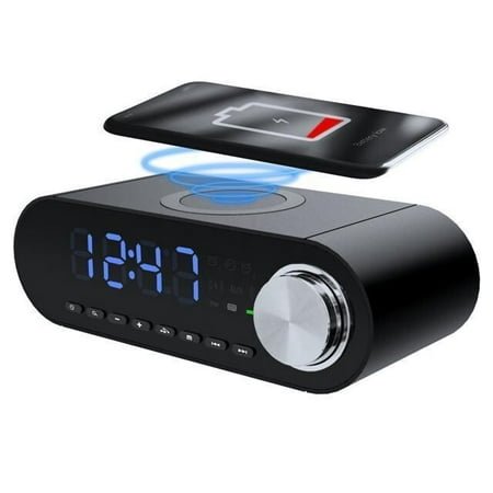 Rosewill RBWS-20015 Alarm Clock, Charging Dock, LED, AM/FM, Bluetooth Speaker