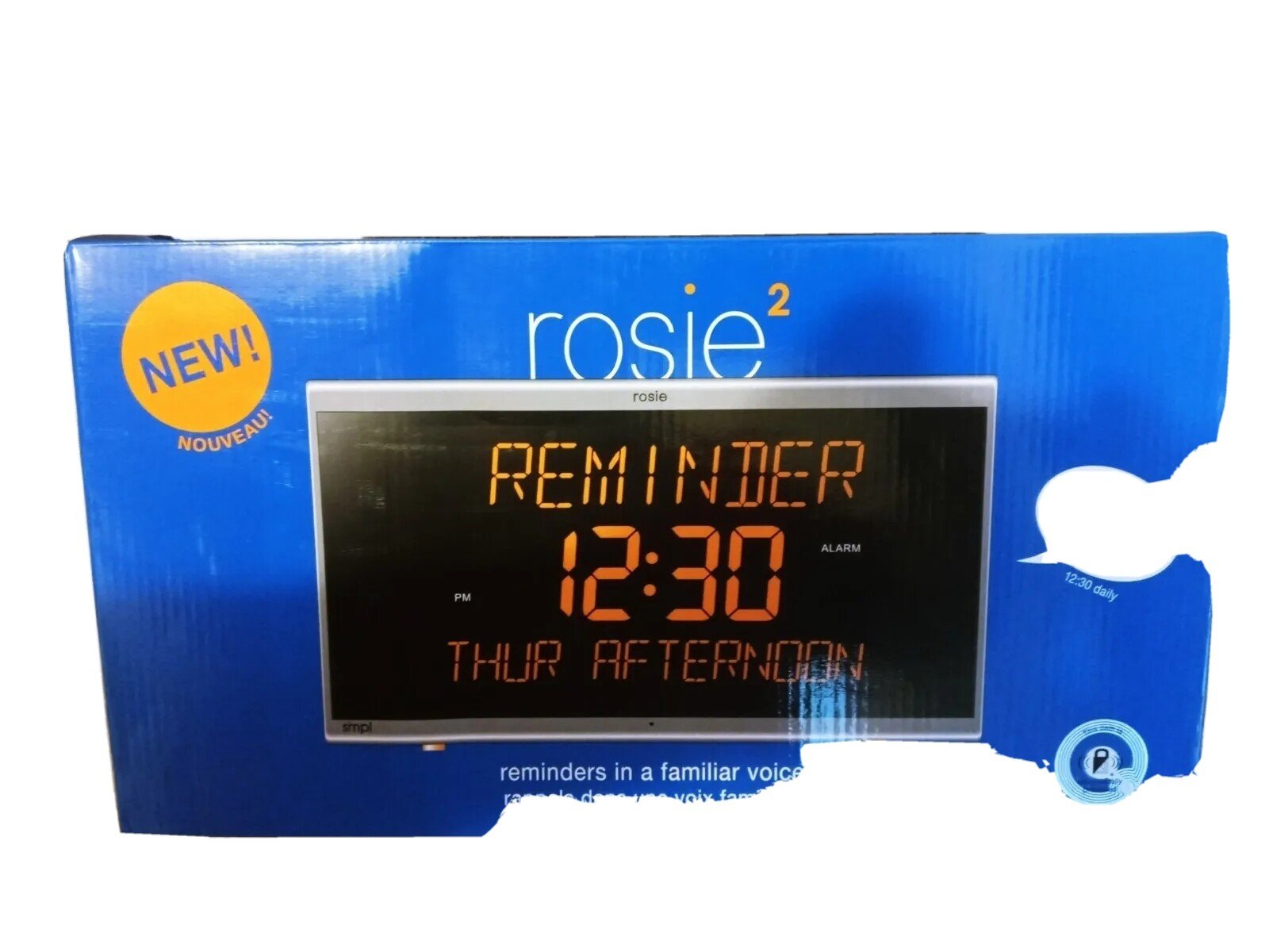 ROSIE 2 Stress Free Reminder Day Clock | Voice Activated -NIB F1