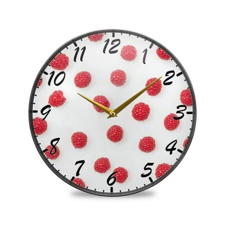 Round Clock Wall Clock Decorative Clock 9.5 Sizes Clock Red Dots