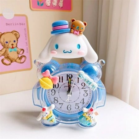 Sanrio HelloKitty MyMelody Cinnamoroll Alarm Clock Kawaii Anime Kitchen Timing Alarm Clock Mini Living Room Home Decoration Gift