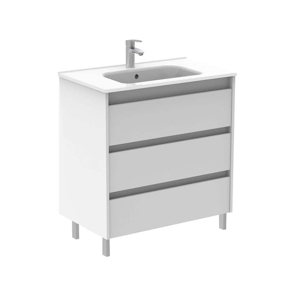 Sansa 32 in. W x 18 in. D Bath Vanity in White...