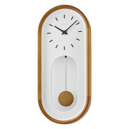 Seiko Sven Pendulum Wall Clock, Brown QXC247BLH