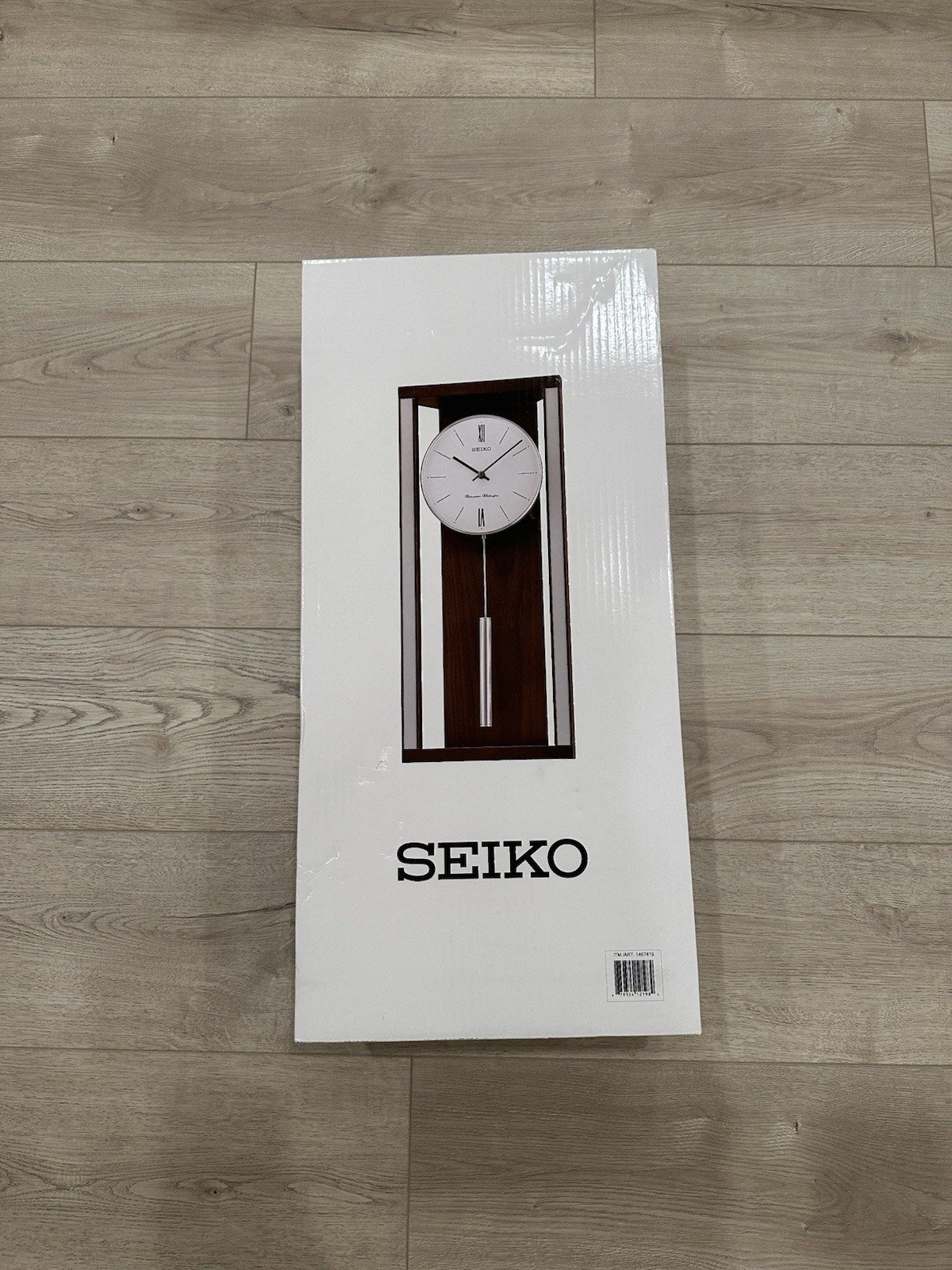 Seiko Wall Clock with Pendulum and Dual Chimes