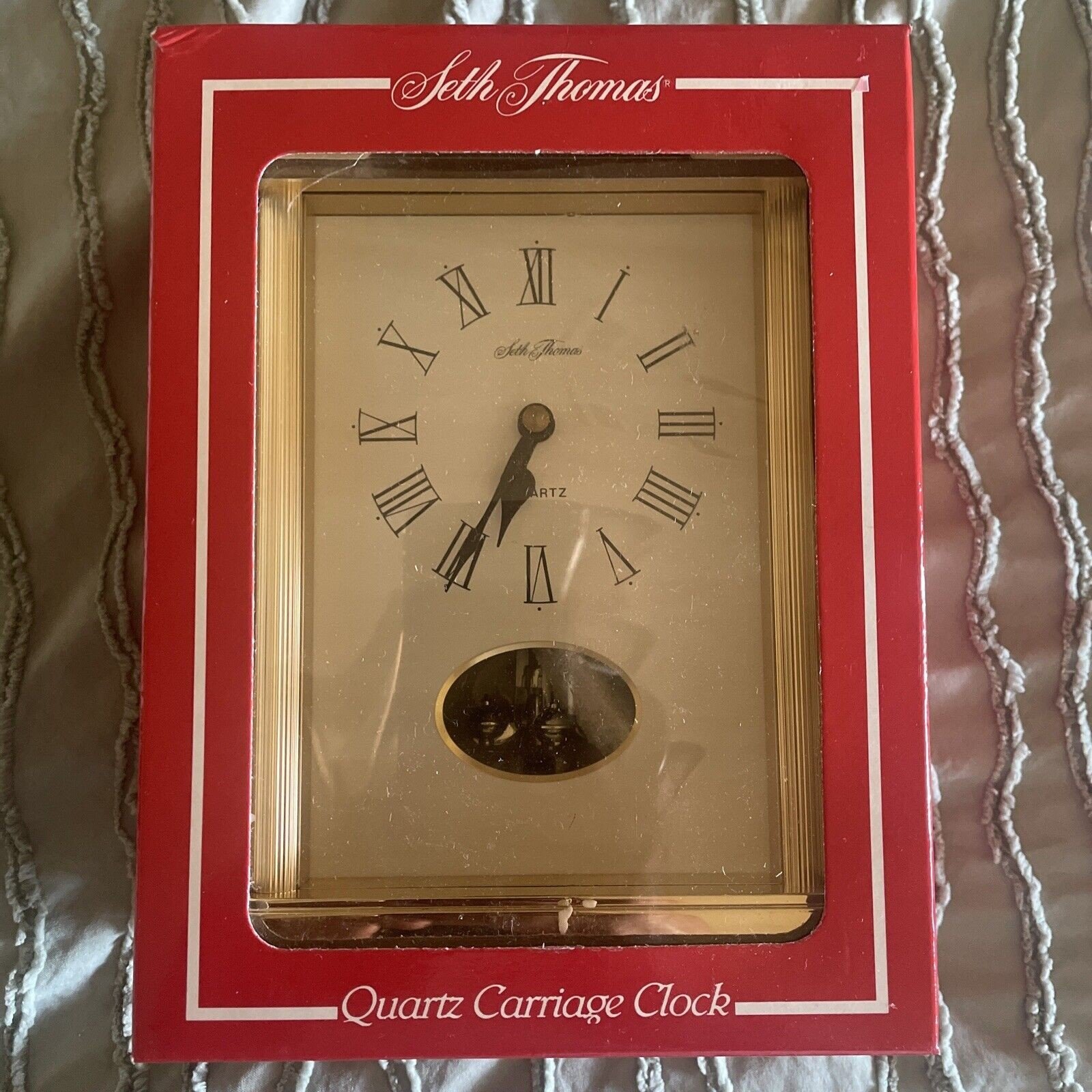 Seth Thomas Quartz Clock Model #237 Tradition-Brass