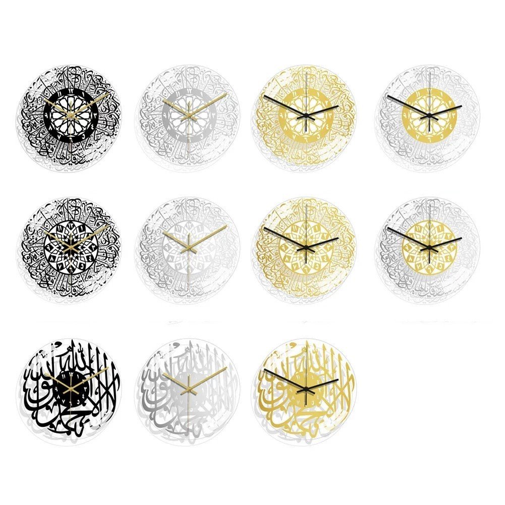 Sleek Contemporary Design Acrylic Wall Clocks Suitable for All Settings