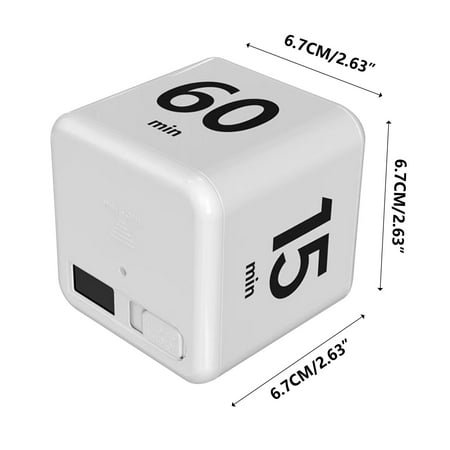 Smart Alarm Clock Block Timer for Time Management and Countdown Settings Gravity Sensing Flip Timer Student Alarm Clock Electronic Timer Time Management Learning Alarm Clock for Heavy Sleepers Adults