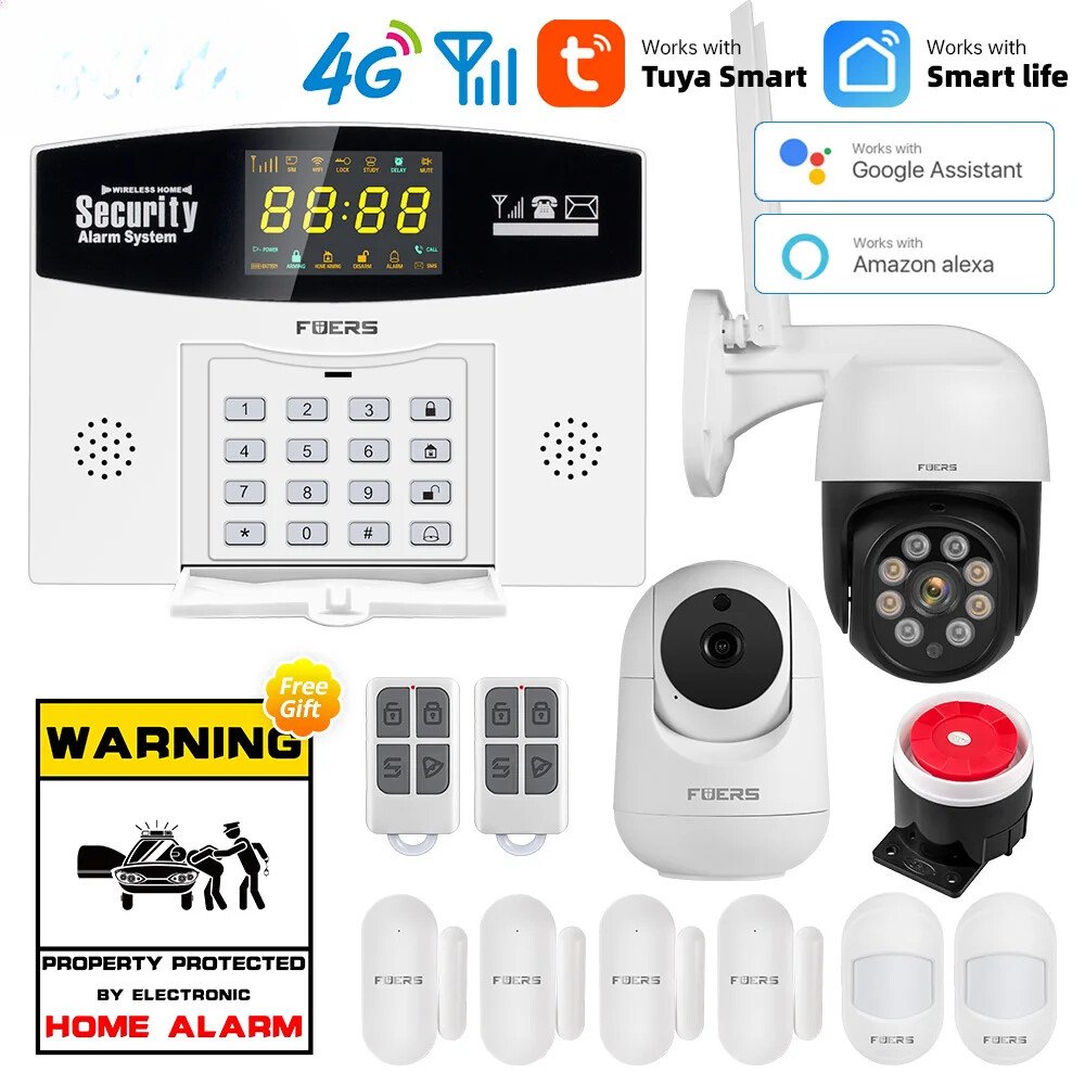 Smart Alarm System Burglar 433MHZ Wireless Wired Security Motion Sensor Lot New