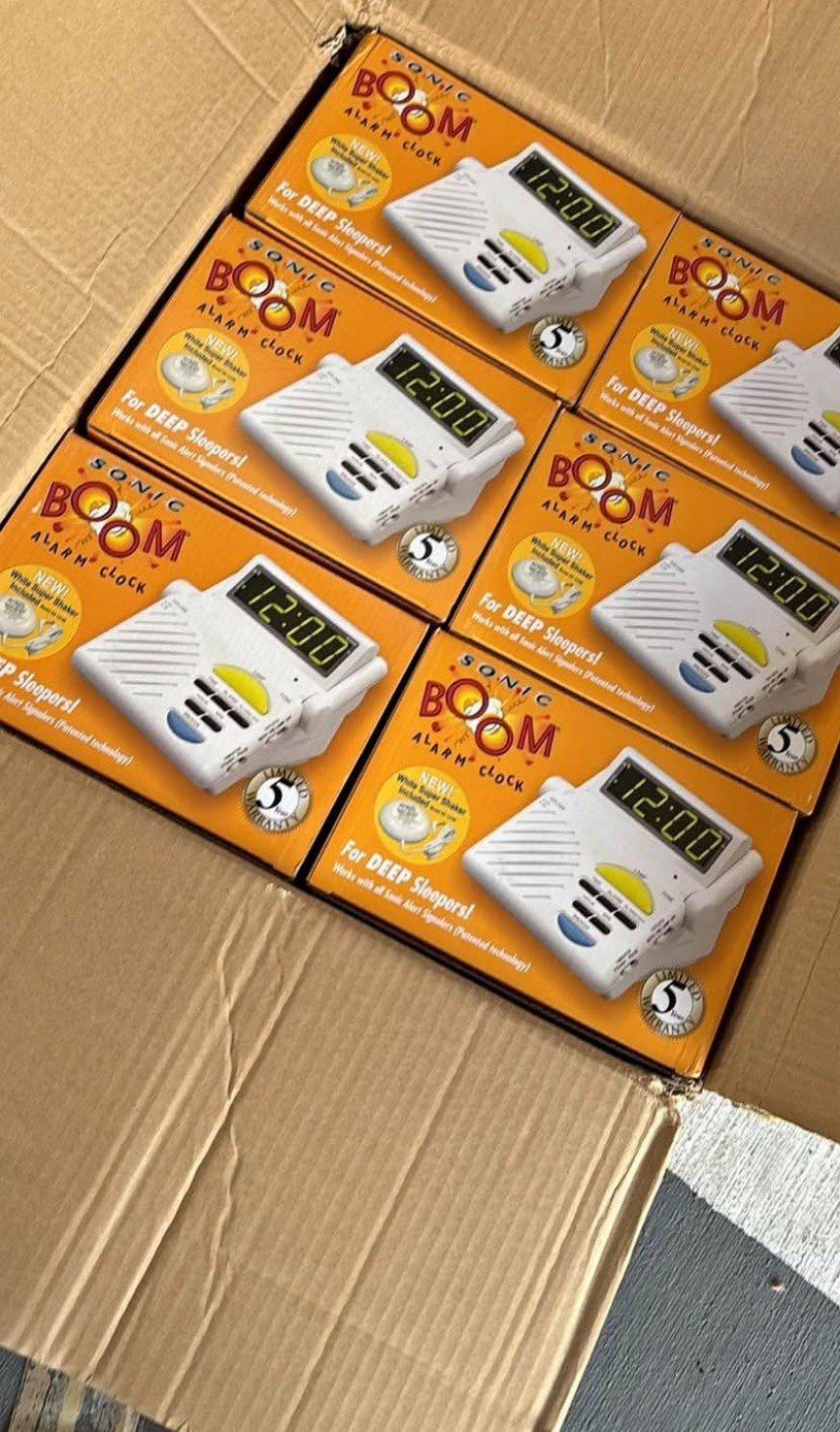 Sonic Alert SB-1000 V3 Sonic Boom Alarm Clock Ideal For Hard Of Hearing