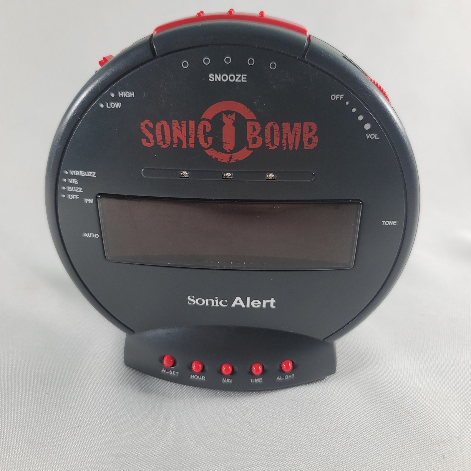 Sonic Alert Sonic Bomb Alarm Clock With Power Cord - NO BED SHAKER, No PowerCord
