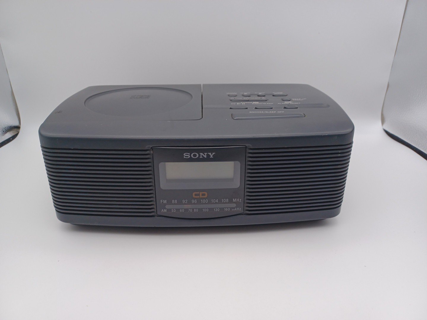 Sony CD Player Clock Radio ICF-CD810 AM/FM Stereo Dual Alarm Tested-Works GREAT!