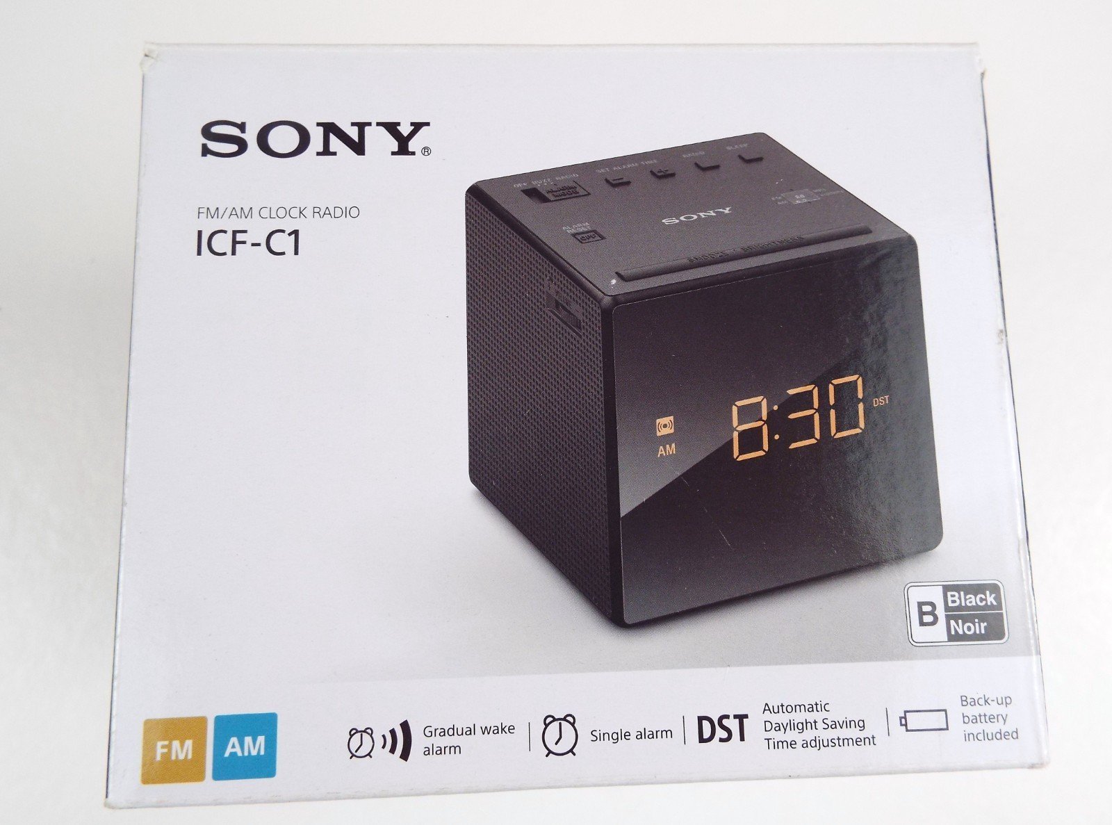 Sony FM/AM Clock Radio Reveil ICF-C1 Backup Battery 1-day shipping