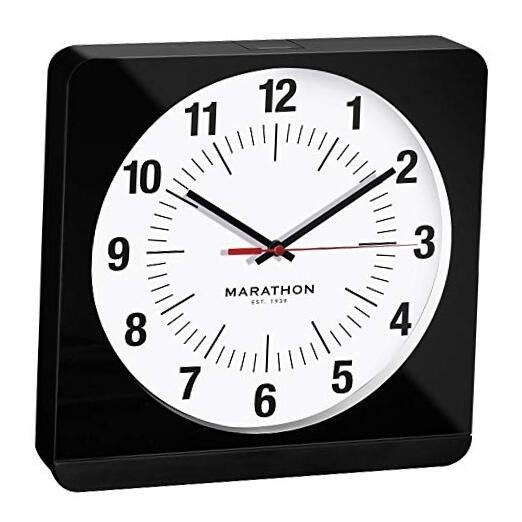 Studio Edition Jumbo 12 Inch Analog Wall Clock Black & White - Studio Edition