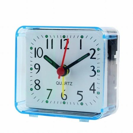 Sufanic 2.5 Alarm Clock Quartz Battery Operated Wake Up with Beeping Sound,Blue