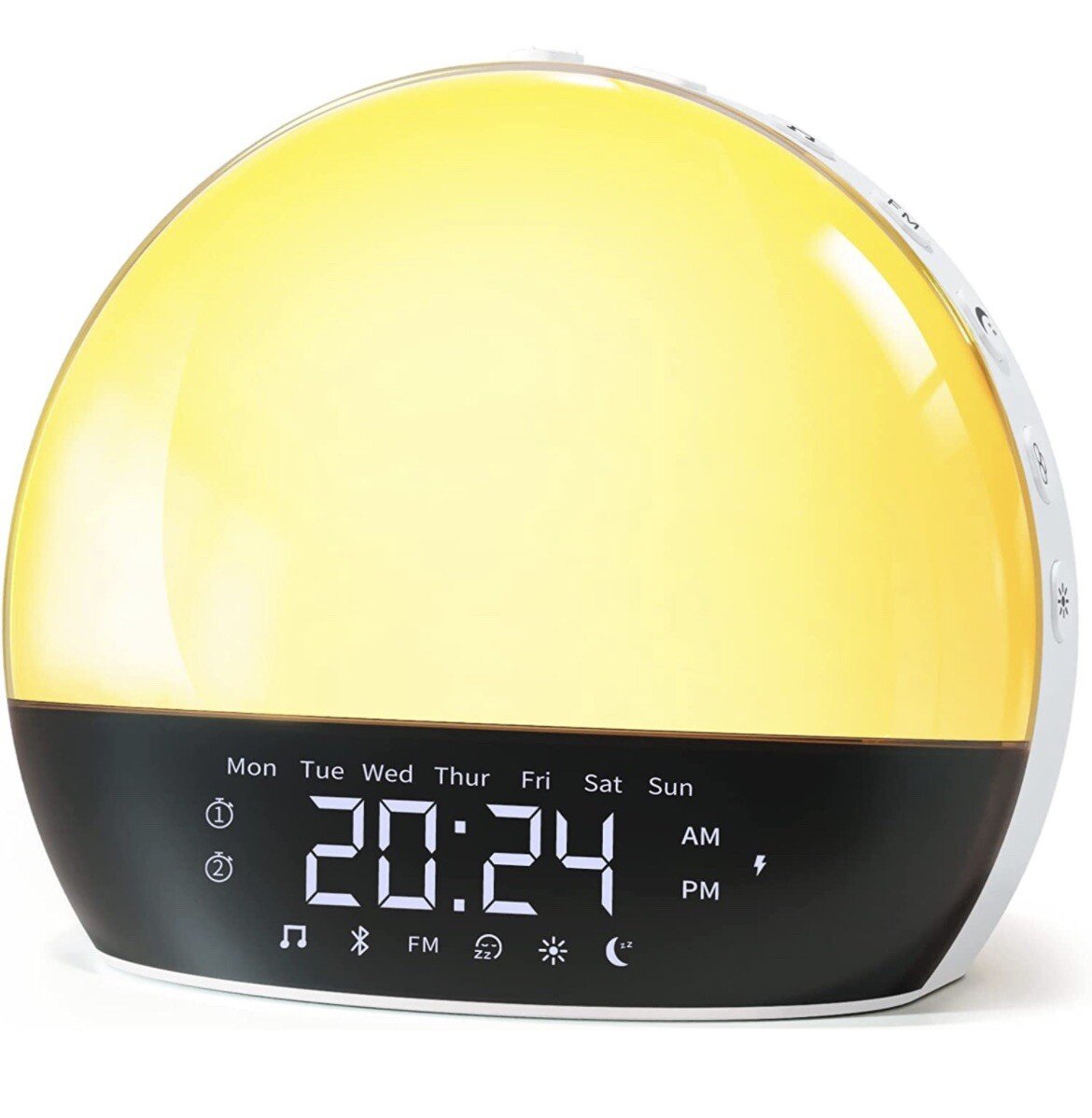 Sunrise Alarm Clock, Bluetooth Speaker, FM Radio & Reading Lamp