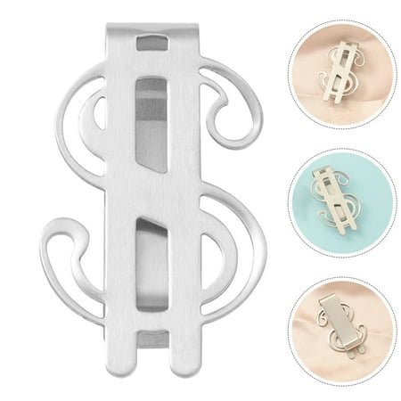 Supvox 4PCS Steel Money Clip Stainless Steel Cash Holder Minimalist Design Silver Men Women