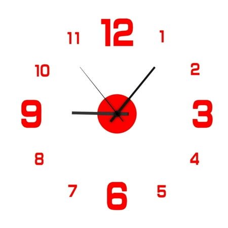 Tainini Large Wall Clock Watch DIY Sticker Wall Clocks Pared Home Decoration Special Living Room Home Decoration Office Shop Art Decor