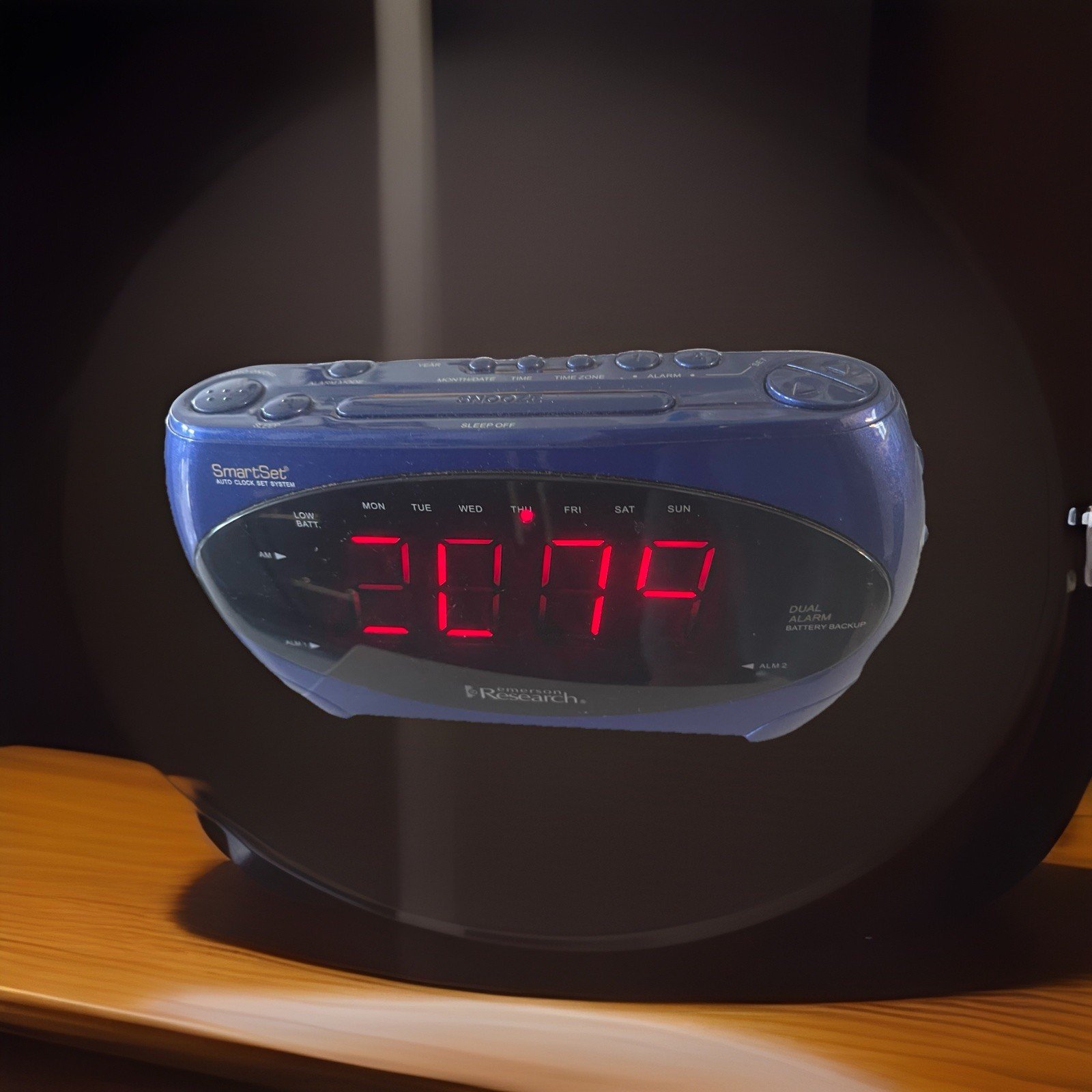 tested work Emerson Research SmartSet Clock AM/FM Radio With Date Model CKS2862b