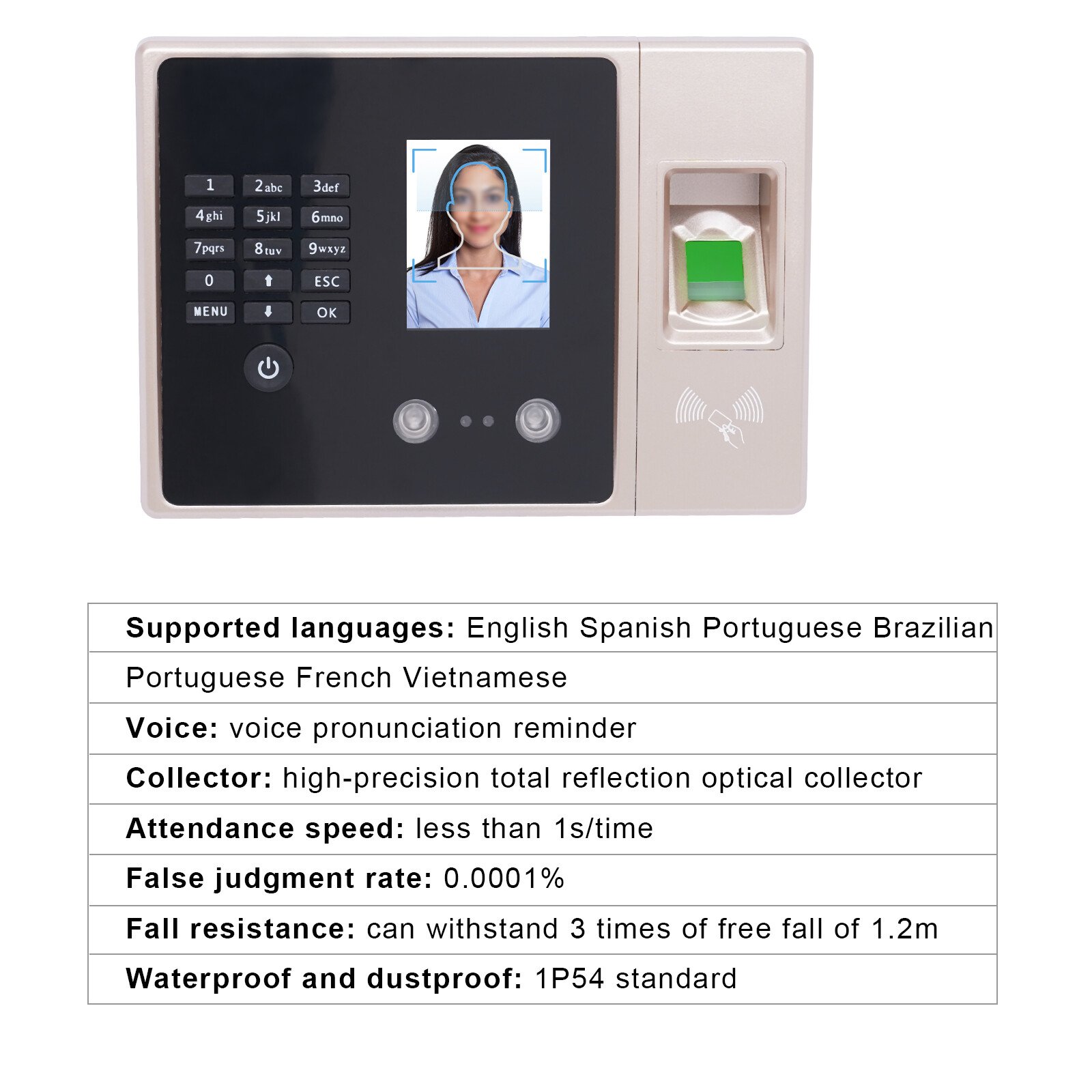 Time Clocks for Business Clock in and Out Machine for Employees Work Attendance