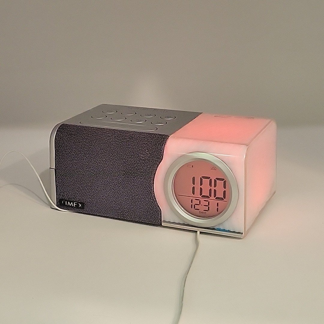 Timex Bedtime Beats Color Changing Alarm Clock Radio - MP3 Input