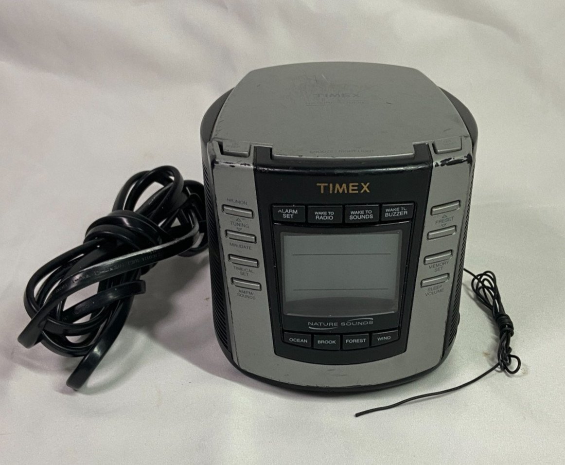 Timex Nature Sounds Digital Clock Radio VTG T300B Tested