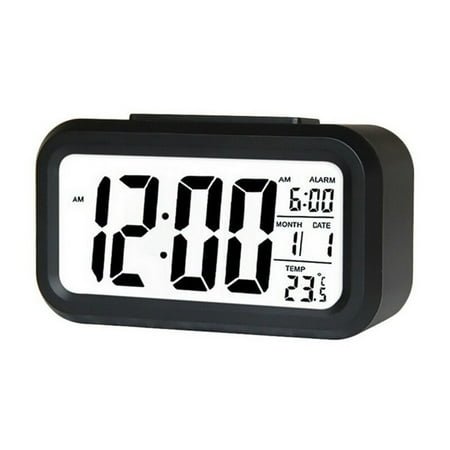 Tomshoo Smart Digital Alarm for Bedroom Kids Girls Boys Clock with Date and Temperature Snooze with Night Light