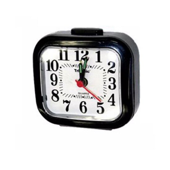 Travel Alarm Clock Battery Operated Analog 12 Hours Easy to Set Smart Design